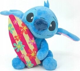 Disney pehmolelu Stitch laudalla, 25 cm, sininen hinta ja tiedot | Pehmolelut | hobbyhall.fi