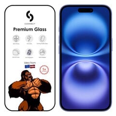 Сonnect Corning Gorilla Ultra Strong 3D Lasi Apple iPhone 16 Mustat reunat hinta ja tiedot | Näytönsuojakalvot ja -lasit | hobbyhall.fi