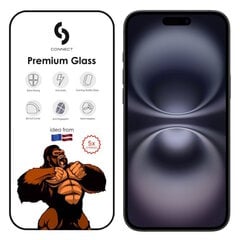 Сonnect Corning Gorilla Ultra Strong 3D Lasi Apple iPhone 16 Plus Mustat reunat hinta ja tiedot | Näytönsuojakalvot ja -lasit | hobbyhall.fi