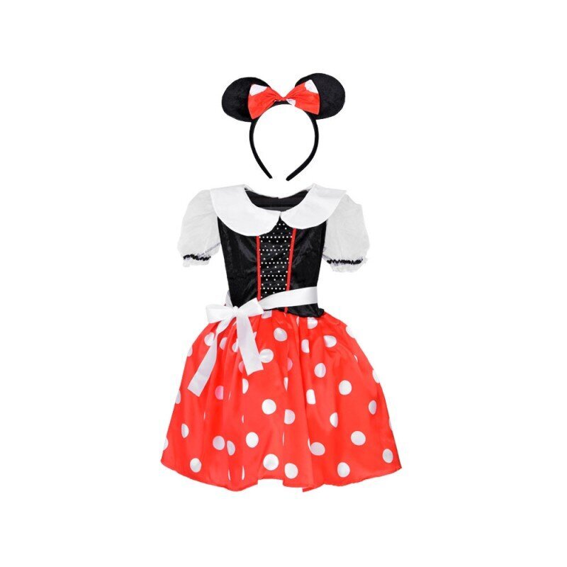 Tyttöjen Minnie Hiiri -asu mekko L/XL hinta ja tiedot | Naamiaisasut | hobbyhall.fi