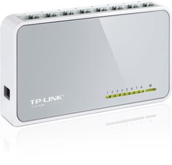 -Verkkosovitin TP-LINK TL-SF1008D (8 x 10 / 100 Mbps) hinta ja tiedot | Verkkokytkimet | hobbyhall.fi