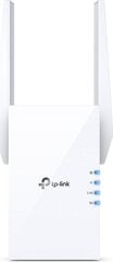 WiFi-vahvistin TP-Link RE605X, kaksikaistainen (5 GHz, 2,4 GHz), 1800 Mbps Ethernet hinta ja tiedot | TP-LINK Tietokoneet ja pelaaminen | hobbyhall.fi