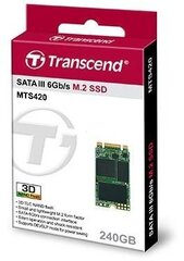Transcend MTS420 240GB SATA3 (TS240GMTS420S) hinta ja tiedot | Kovalevyt | hobbyhall.fi