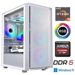 MULTI GAMING Ryzen 5 8500G 16GB 512GB SSD NVME RX 580 8GB Windows 11 hinta ja tiedot | Pöytätietokoneet | hobbyhall.fi