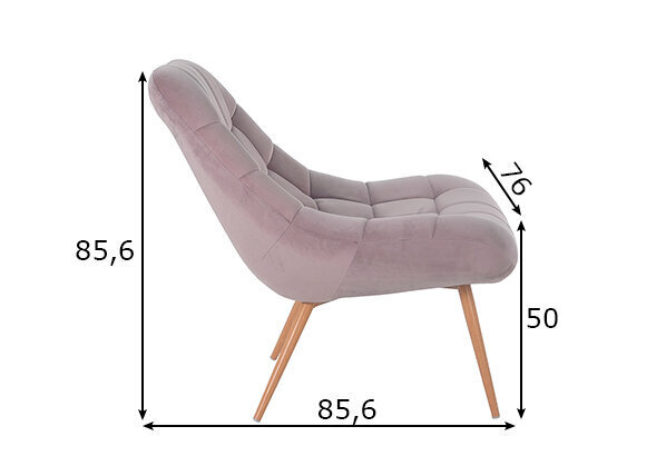 Olohuoneen nojatuoli, vaaleanpunainen hinta ja tiedot | Nojatuolit | hobbyhall.fi