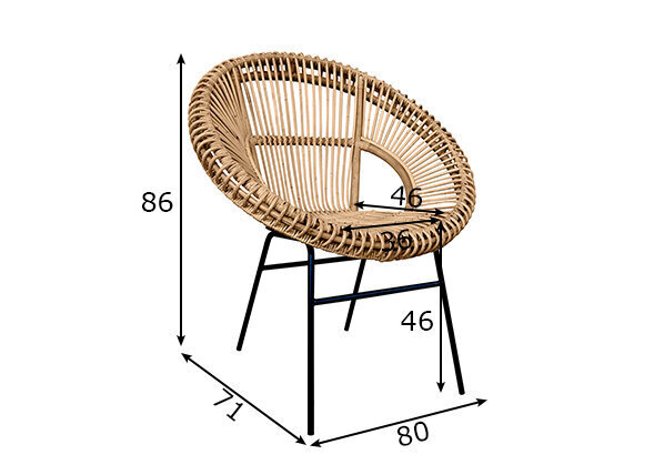 Tuoli Sit-Möbel 05342-01, ruskea hinta ja tiedot | Ruokapöydän tuolit | hobbyhall.fi