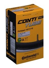 Sisärengas Continental 10/11/12&quot; AV 44/62-194/222 hinta ja tiedot | Polkupyörän renkaat ja sisäkumit | hobbyhall.fi