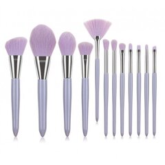 ECARLA 13-Piece Purple Makeup Brush Brush Set - Meikkisivellinsarja 13 kpl violetti - Meikkisivellinsarja 13 kpl violetti hinta ja tiedot | Meikkisiveltimet ja meikkisienet | hobbyhall.fi