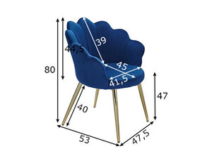 Tuoli, sininen hinta ja tiedot | Ruokapöydän tuolit | hobbyhall.fi