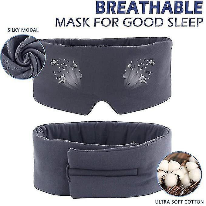 Sleep Mask miehille, naisille, 100 % Blackout silmänaamio nukkumiseen, ihoystävällinen modaalinen silmänympärys yöunun naamio hinta ja tiedot | Imetystuotteet | hobbyhall.fi