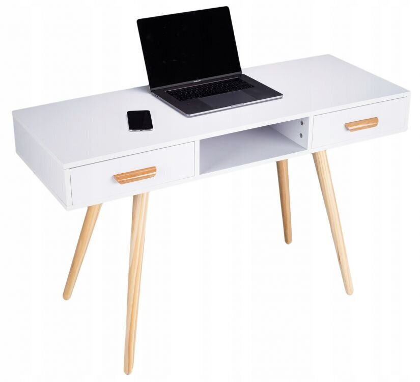 Pesupöytä kirjoituspöytä Modern Home, valkoinen / ruskea hinta ja tiedot | Peilipöydät | hobbyhall.fi