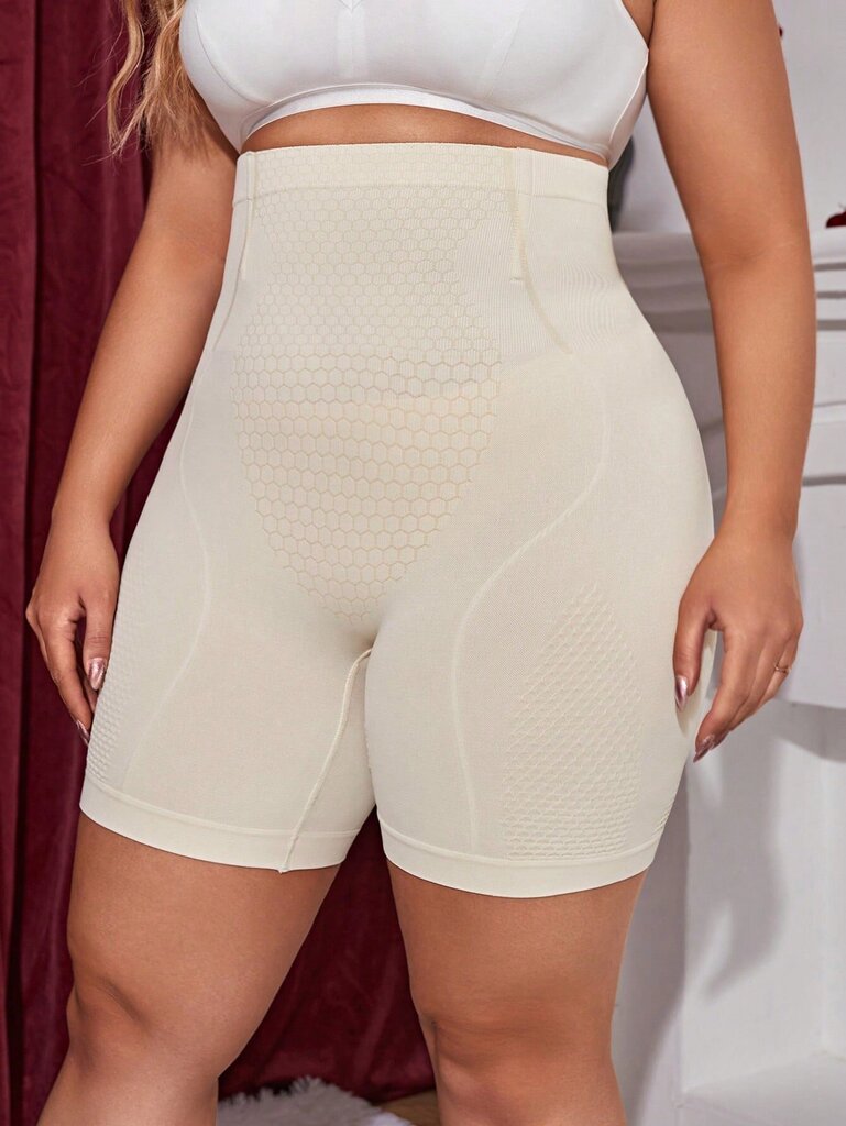 Plus korkeavyötäröiset Shapewear shortsit·beige·2XL hinta ja tiedot | Naisten aluspaidat | hobbyhall.fi