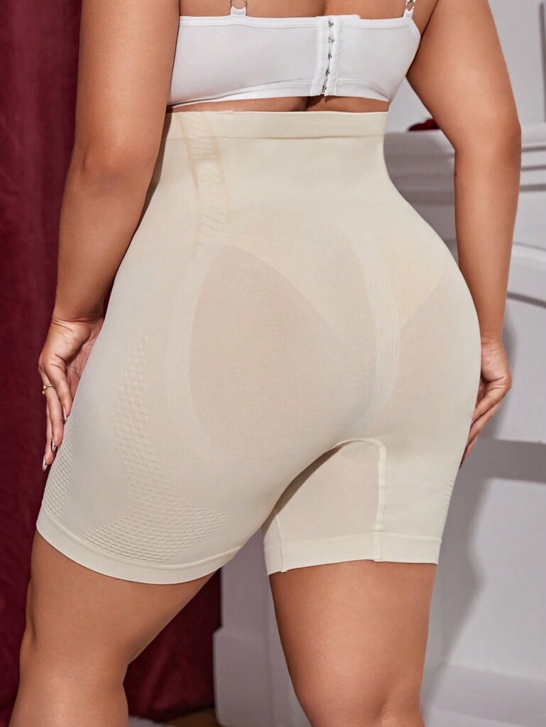 Plus korkeavyötäröiset Shapewear shortsit·beige·2XL hinta ja tiedot | Naisten aluspaidat | hobbyhall.fi