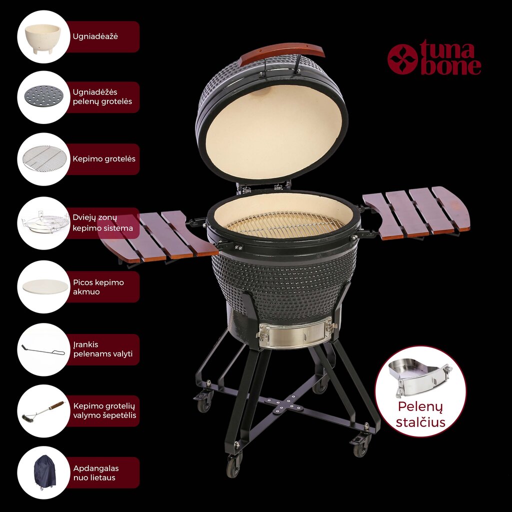 TunaBone Kamado classic 21 grill Size M hinta ja tiedot | Grillit | hobbyhall.fi