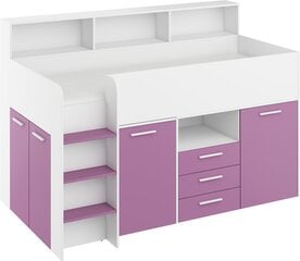 Sänky työpöydällä Neo L, valkoinen/violetti hinta ja tiedot | Ei ole määritelty Lastenhuoneen kalusteet | hobbyhall.fi