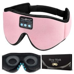 3D Bluetooth Sleep Mask, Langattomat nukkumiskuulokkeet Musiikki nappikuulokkeet Silmänaamari sivuun nukkuville Miehille, naisille Tytölle Erittäin pehmeät ohuet kaiuttimet Syntymäpäiväjuhla U hinta ja tiedot | Suuhygienia | hobbyhall.fi