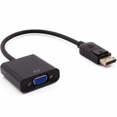 DisplayPort-VGA-sovitin Nilox NXADAP04 musta hinta ja tiedot | Adapterit | hobbyhall.fi