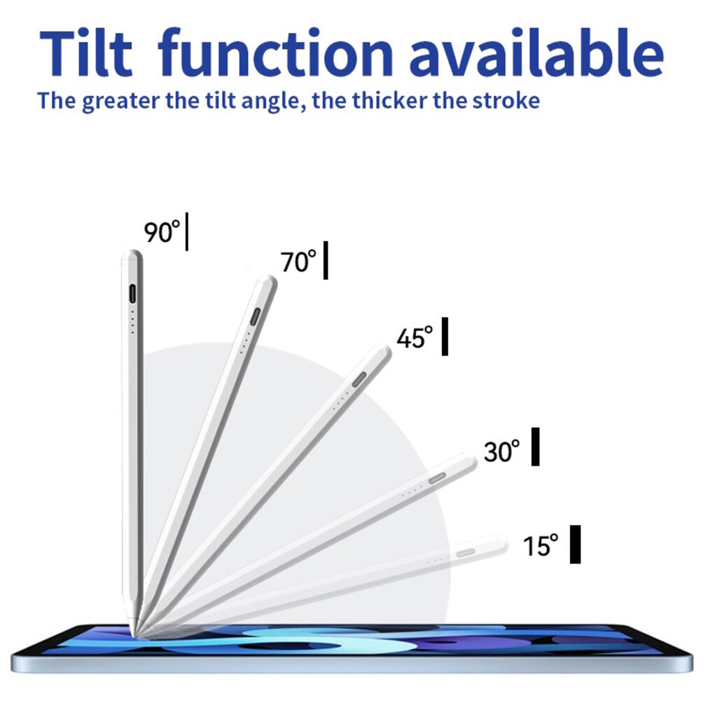 iLike SL3 Aktiivinen NIB Stylus-kynä korkealla herkkyydellä 1.4mm ohut Apple iPad / iPhone Palm Rejection Valkoinen hinta ja tiedot | Älylaitteiden lisätarvikkeet | hobbyhall.fi