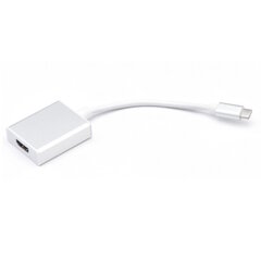 iLike HD2 USB-C Plug to HDMI 4K Female Audio & Video Cable Adapter 10cm - Muunnin Valkoinen (OEM) hinta ja tiedot | Adapterit | hobbyhall.fi