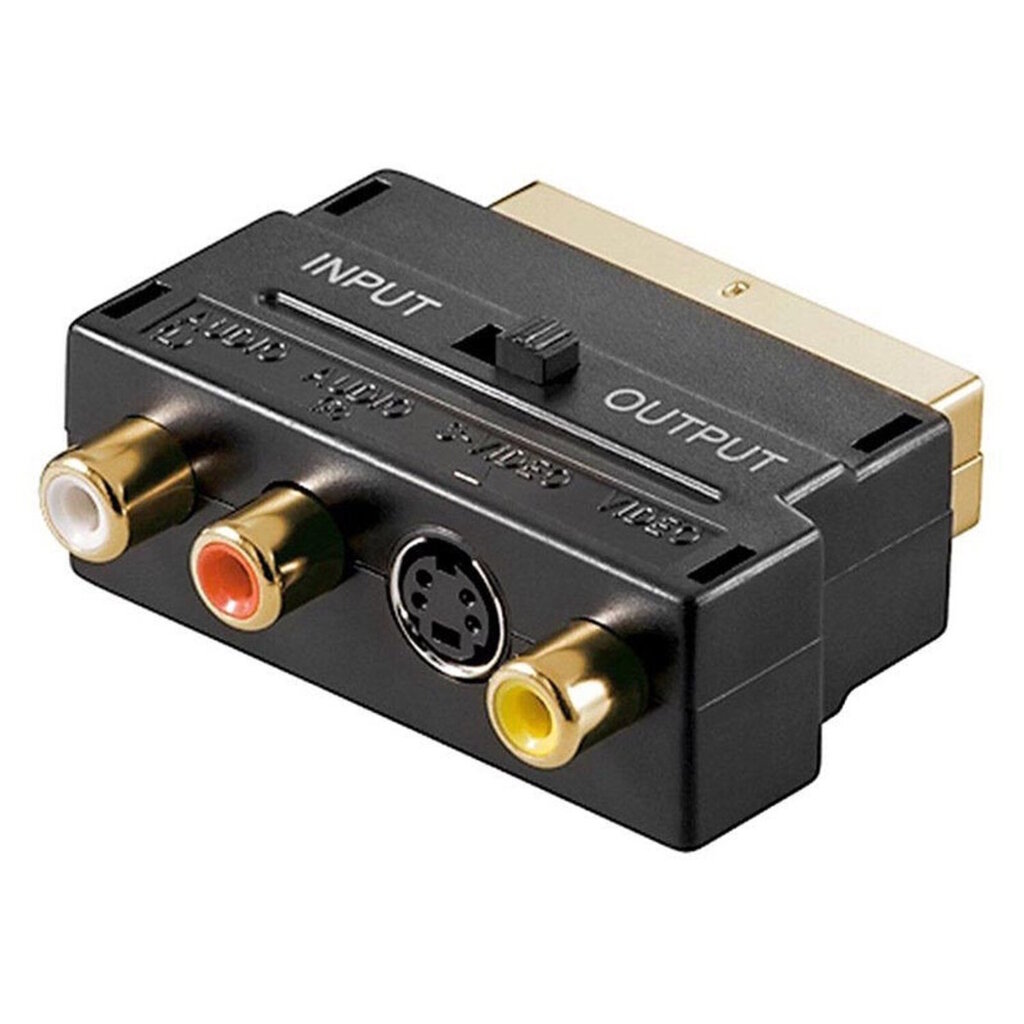 iLike HD3 HDMI Uros 3RCA Audio & Video Kaapeli 1.5m + RCA S-Video SCART-adapteri (OEM) hinta ja tiedot | Adapterit | hobbyhall.fi