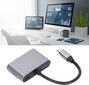 iLike HD5 4in1 Muunnin USB-C:stä Hdmi 4K 30Hz:iin / VGA-näyttöön / USB 3.0 / USB-C PD 100W (OEM) hinta ja tiedot | Adapterit | hobbyhall.fi