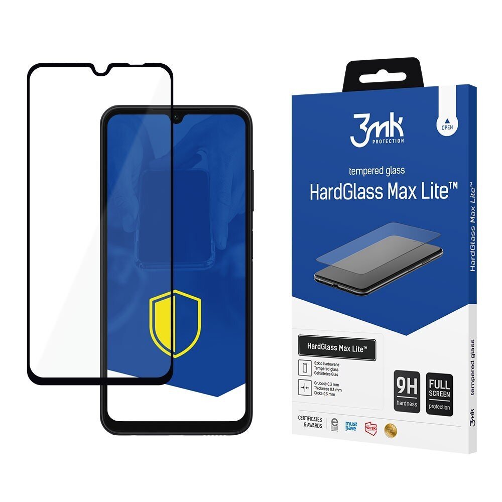 Suojalasi 3mk Hard Glass Max Lite Xiaomi 14T Pro musta hinta ja tiedot | Näytönsuojakalvot ja -lasit | hobbyhall.fi