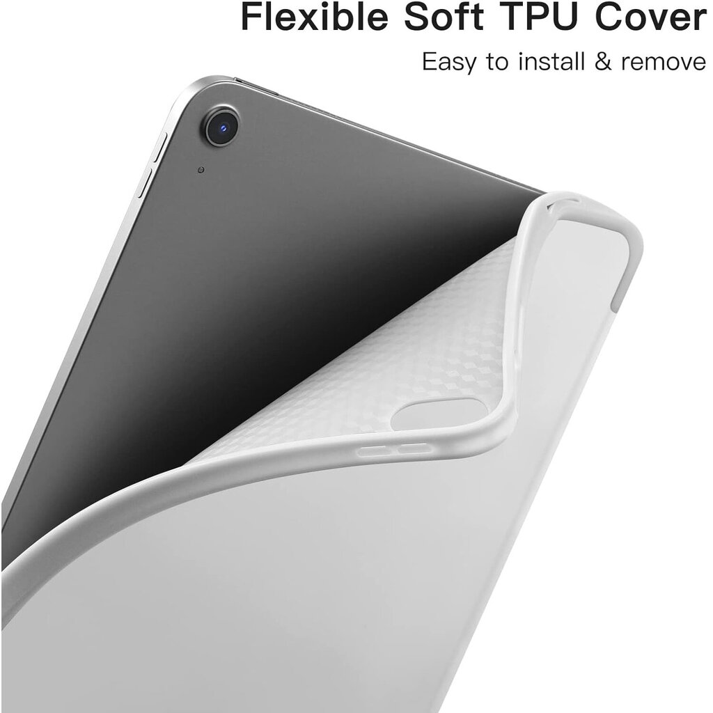 Connect Tri-Fold Stylus pidike Tuki Kotelo Samsung Galaxy Tab A8 10.5'' (2021) X200 / X205 / X207 Hopea hinta ja tiedot | Tablettien kotelot ja muut tarvikkeet | hobbyhall.fi