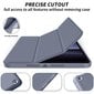 Connect Tri-Fold Stylus holder Stand Case Samsung Galaxy Tab A8 10.5'' (2021) X200 / X205 / X207 Lavander Gray hinta ja tiedot | Tablettien kotelot ja muut tarvikkeet | hobbyhall.fi