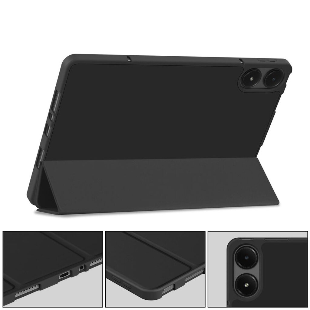 Connect Tri-Fold Stylus-kotelo Samsung Galaxy Tab A9 8.7'' X110 Wi-Fi / X115 LTE Musta hinta ja tiedot | Tablettien kotelot ja muut tarvikkeet | hobbyhall.fi