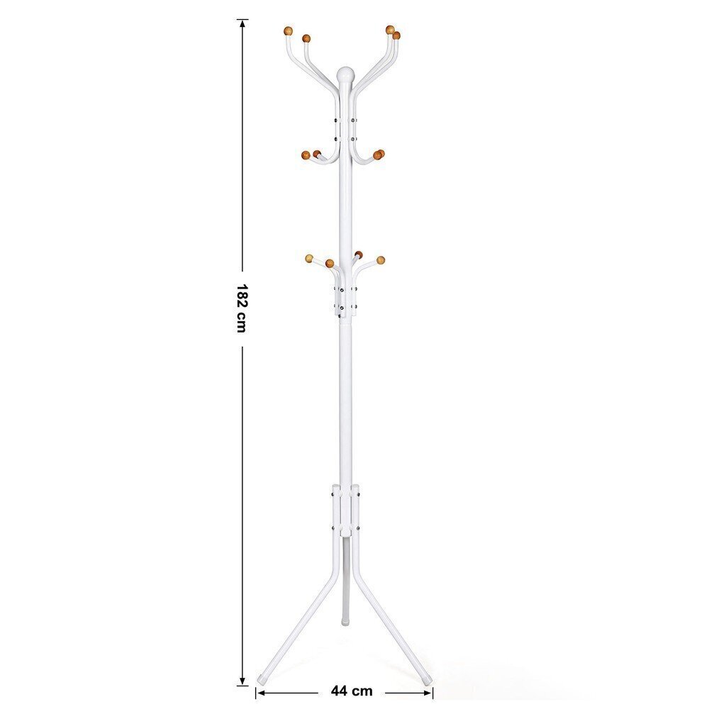 Vaatenaulakko Songmics 182 cm, valkoinen hinta ja tiedot | Naulakot | hobbyhall.fi