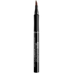 GOSH Brow Hair Stroke 24H Semi-Tattoo Ink Pen -kulmatussi, 1 ml, 001 Brown hinta ja tiedot | Kulmavärit ja kulmakynät | hobbyhall.fi