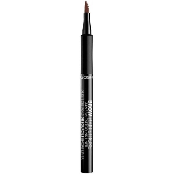 GOSH Brow Hair Stroke 24H Semi-Tattoo Ink Pen -kulmatussi, 1 ml, 001 Brown