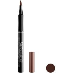 GOSH Brow Hair Stroke 24H Semi-Tattoo Ink Pen -kulmatussi, 1 ml, 001 Brown hinta ja tiedot | GOSH Hajuvedet ja kosmetiikka | hobbyhall.fi