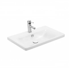 Kylpyhuonekaappi pesualtaalla Brooklyn BR-55, musta/valkoinen. hinta ja tiedot | Kylpyhuonekaapit | hobbyhall.fi