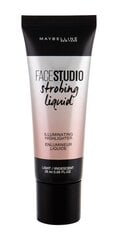 Maybelline FaceStudio Strobing Liquid korostustuote 25 ml, Light hinta ja tiedot | Aurinkopuuterit ja poskipunat | hobbyhall.fi