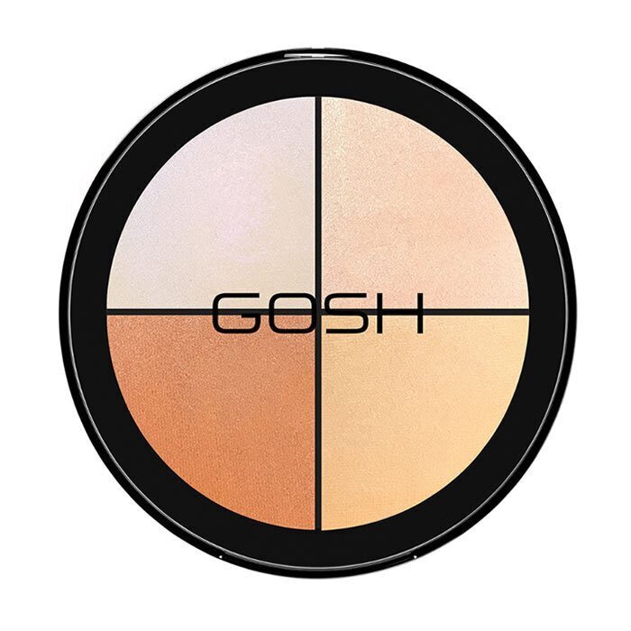 GOSH Strobe'n Glow Kit highlighter, poskipuna ja korostusväri, 15 g, 001 Highlight hinta ja tiedot | Aurinkopuuterit ja poskipunat | hobbyhall.fi