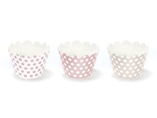 Muffinssivuoat Makeiset 5 x 7,5 x 5 cm (1 pakkaus / 6 kpl) Monivärinen. hinta ja tiedot | Tarjoiluastiat ja aterimet juhliin | hobbyhall.fi