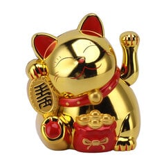 5,5 tuuman sähköinen heiluttava käsivarsi Fortune Cat -koristeet, söpöt muoviset kissankoristeet kassapöytään MLY11020-4 Gold hinta ja tiedot | Kissan lelut | hobbyhall.fi