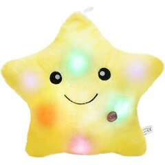 Twinkle Star hehkuva LED-yövalo pehmotäytetty lelu, keltainen hinta ja tiedot | Koiran lelut | hobbyhall.fi