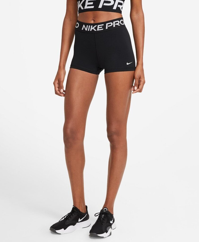 Nike naisten lyhyet treenitrikoot NP 365 SHORT 3, musta 2XL 907149596 hinta ja tiedot | Naisten urheiluvaatteet | hobbyhall.fi