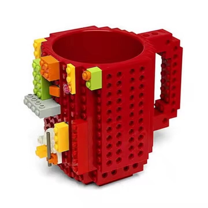 Creative muki Lego-palikoille, punainen, 350 ml hinta ja tiedot | Lasit, mukit ja kannut | hobbyhall.fi