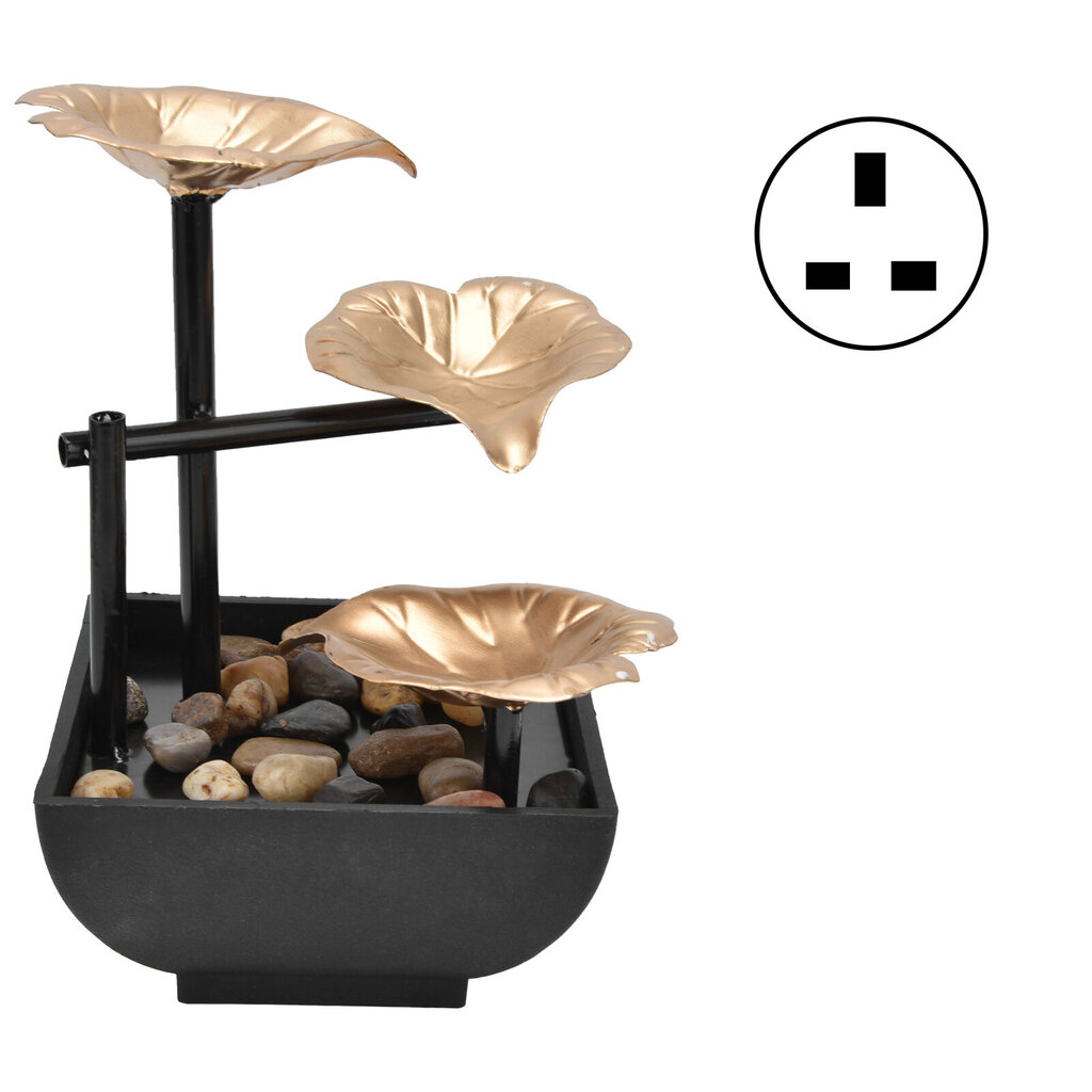 Virtaava vesikoristeen pöytäsuihkulähde kotitoimistoon Feng Shui -sisustusUK-pistoke AC220-240V hinta ja tiedot | Vesiautomaatit | hobbyhall.fi