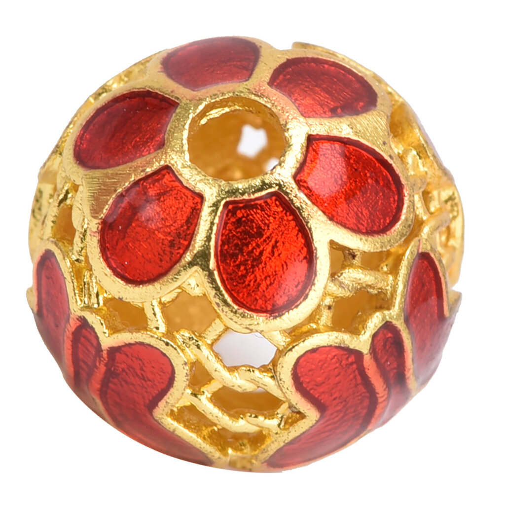 Cloisonne Loose Beads Kultaus Reuna Ontot Pyöreät Helmet Tee tee itse hieno kiiltävä rannekoru kaulakoru helmillä koristeltu tarvikkeetPunainen hinta ja tiedot | Korujen valmistus ja helmikoristeet | hobbyhall.fi