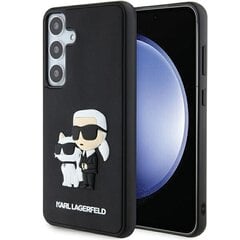 Karl Lagerfeld 3D Kumi Karl ja Choupette Kuori Samsung Galaxy S24 Plus (S926B) Musta hinta ja tiedot | Puhelimen kuoret ja kotelot | hobbyhall.fi