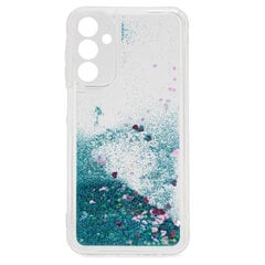 iLike Silicone Water Glitter takakansikotelo Samsung Galaxy A35 5G (A356E) (A356B) Sininen hinta ja tiedot | Puhelimen kuoret ja kotelot | hobbyhall.fi