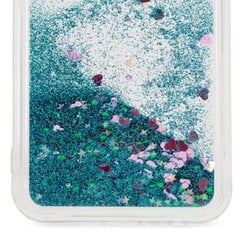 iLike Silicone Water Glitter takakansikotelo Samsung Galaxy A35 5G (A356E) (A356B) Sininen hinta ja tiedot | Puhelimen kuoret ja kotelot | hobbyhall.fi