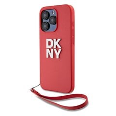 DKNY PU-nahasta ja silikonista valmistettu takakansi rannekahvalla iPhone 15 Pro:lle punaisena hinta ja tiedot | Puhelimen kuoret ja kotelot | hobbyhall.fi