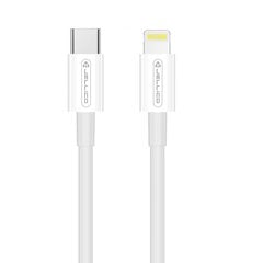 Jellico B1 Kestävä-Pehmeä iPhone & iPad USB-C to Lightning Datakaapeli & Fast PD 20W Latausjohto 1m Valkoinen hinta ja tiedot | Jellico Autotuotteet | hobbyhall.fi