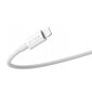 Jellico B1 Kestävä-Pehmeä iPhone & iPad USB-C to Lightning Datakaapeli & Fast PD 20W Latausjohto 1m Valkoinen hinta ja tiedot | Puhelinkaapelit | hobbyhall.fi