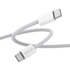 Jellico IP15 Käsinpunottu Kuitu iPhone 15 / 16 USB-C to USB-C Tietojen & Nopea PD 60W Latauskaapeli 1m Valkoinen hinta ja tiedot | Jellico Autotuotteet | hobbyhall.fi